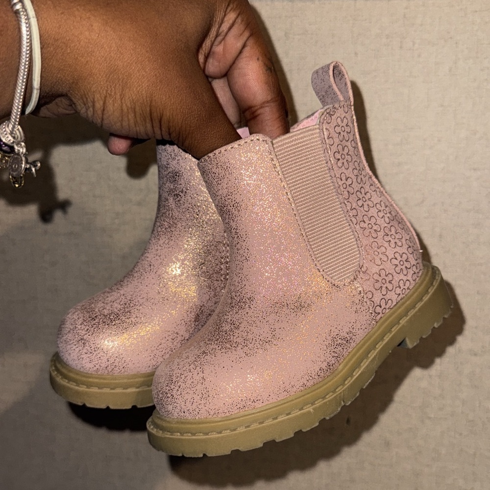 Sparkly Pink Toddler Boots